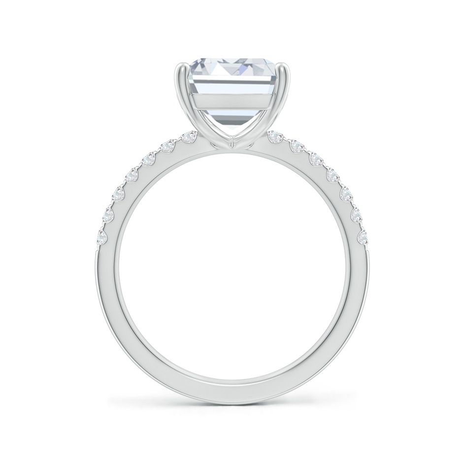 11x8.5mm FGVS Lab-Grown Emerald-Cut Diamond Engagement Ring with Lab Diamond Accents in P950 Platinum side 199