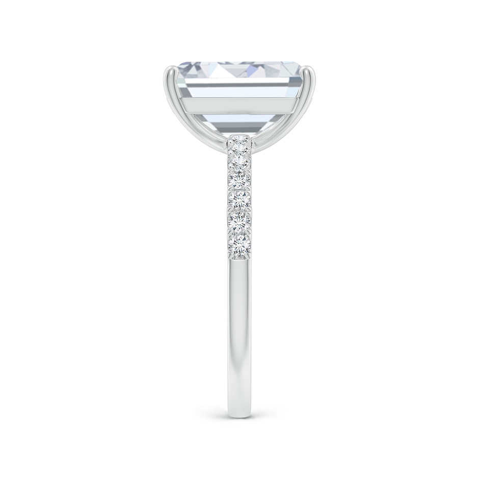 11x8.5mm FGVS Lab-Grown Emerald-Cut Diamond Engagement Ring with Lab Diamond Accents in P950 Platinum side 299