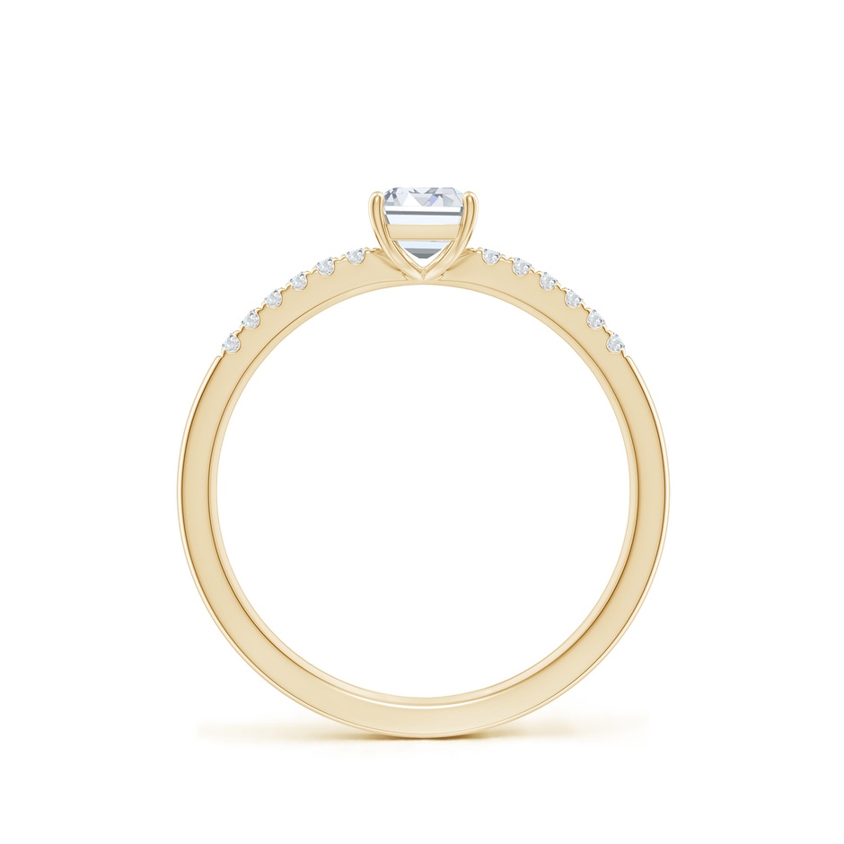 6x4mm FGVS Lab-Grown Emerald-Cut Diamond Engagement Ring with Lab Diamond Accents in Yellow Gold side 199