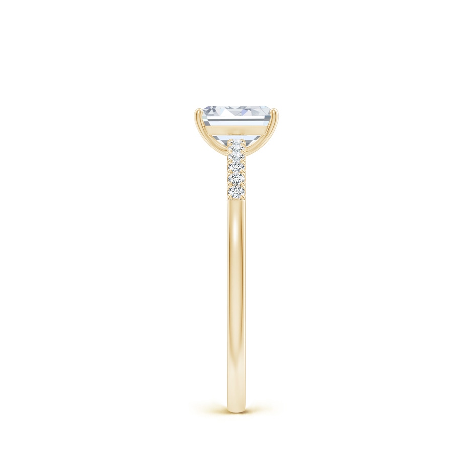 6x4mm FGVS Lab-Grown Emerald-Cut Diamond Engagement Ring with Lab Diamond Accents in Yellow Gold side 299