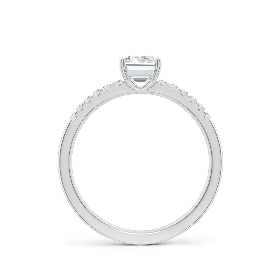 7x5mm FGVS Lab-Grown Emerald-Cut Diamond Engagement Ring with Lab Diamond Accents in 10K White Gold side 199