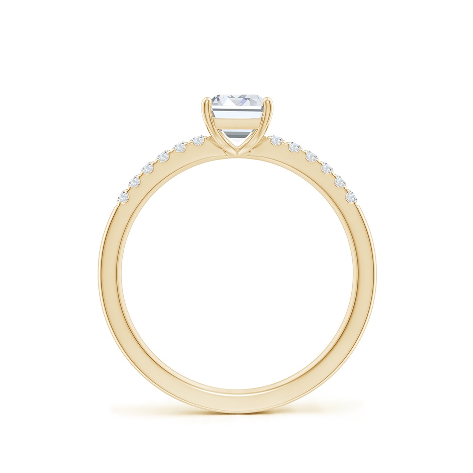 7x5mm FGVS Lab-Grown Emerald-Cut Diamond Engagement Ring with Lab Diamond Accents in Yellow Gold side 199