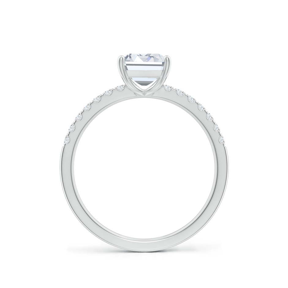 8x6mm FGVS Lab-Grown Emerald-Cut Diamond Engagement Ring with Lab Diamond Accents in White Gold side 199