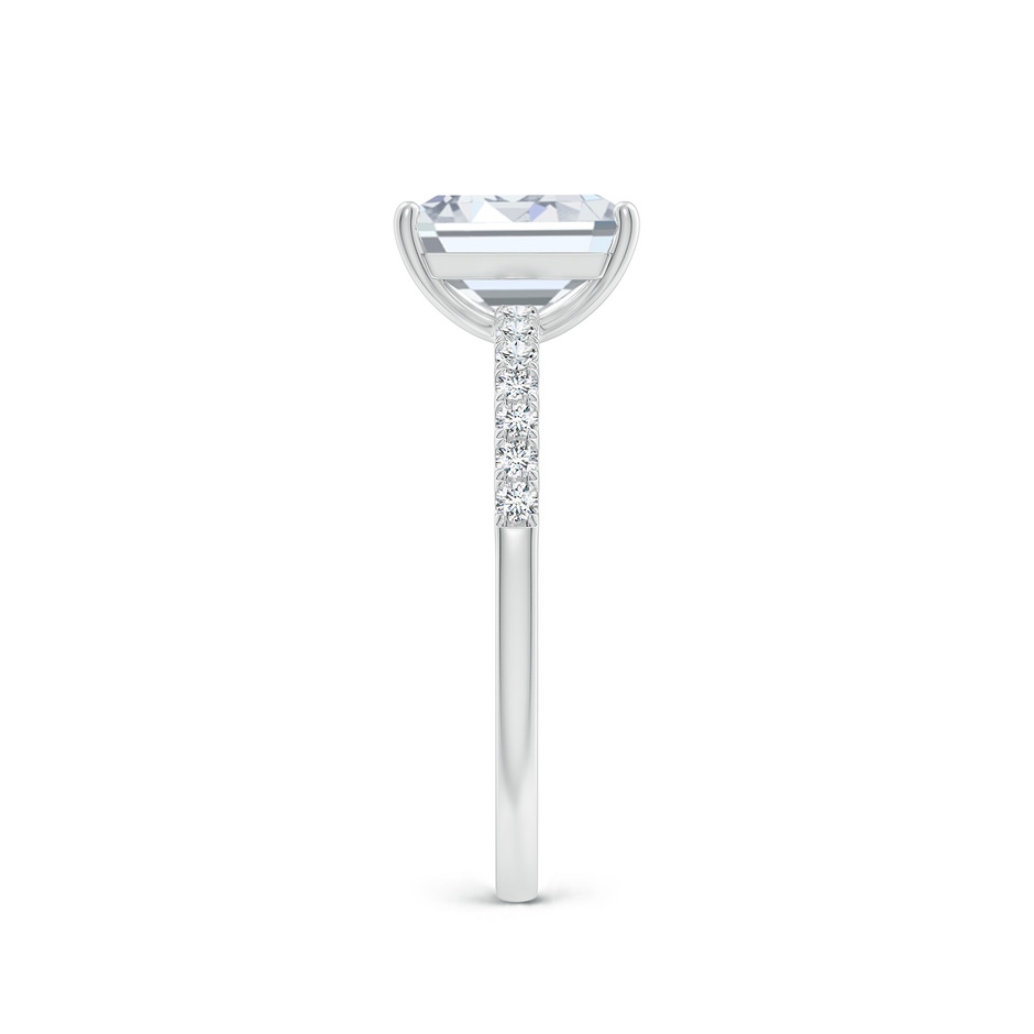 8x6mm FGVS Lab-Grown Emerald-Cut Diamond Engagement Ring with Lab Diamond Accents in White Gold side 299