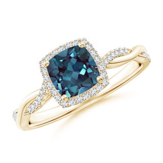 Cushion Lab-Grown Lab Grown Alexandrite
