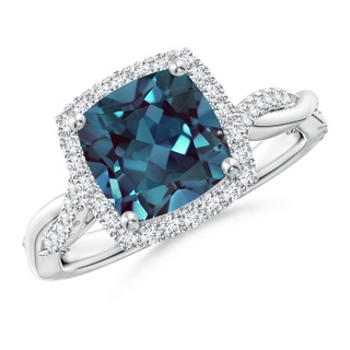 Cushion Lab-Grown Lab Grown Alexandrite