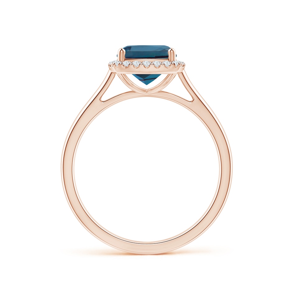 7mm Labgrown Classic Cushion Lab-Grown Alexandrite Halo Engagement Ring in Rose Gold side 199