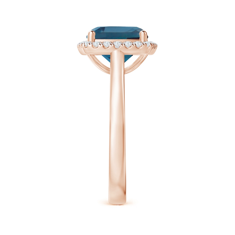9mm Labgrown Classic Cushion Lab-Grown Alexandrite Halo Engagement Ring in Rose Gold side 299