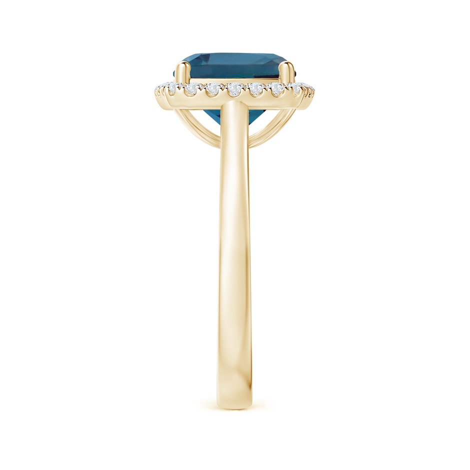 9mm Labgrown Classic Cushion Lab-Grown Alexandrite Halo Engagement Ring in Yellow Gold side 299