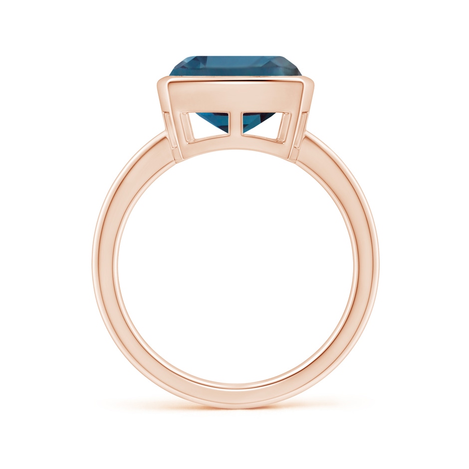 10mm Labgrown Bezel-Set Solitaire Lab-Grown Alexandrite Ring in 18K Rose Gold side 199