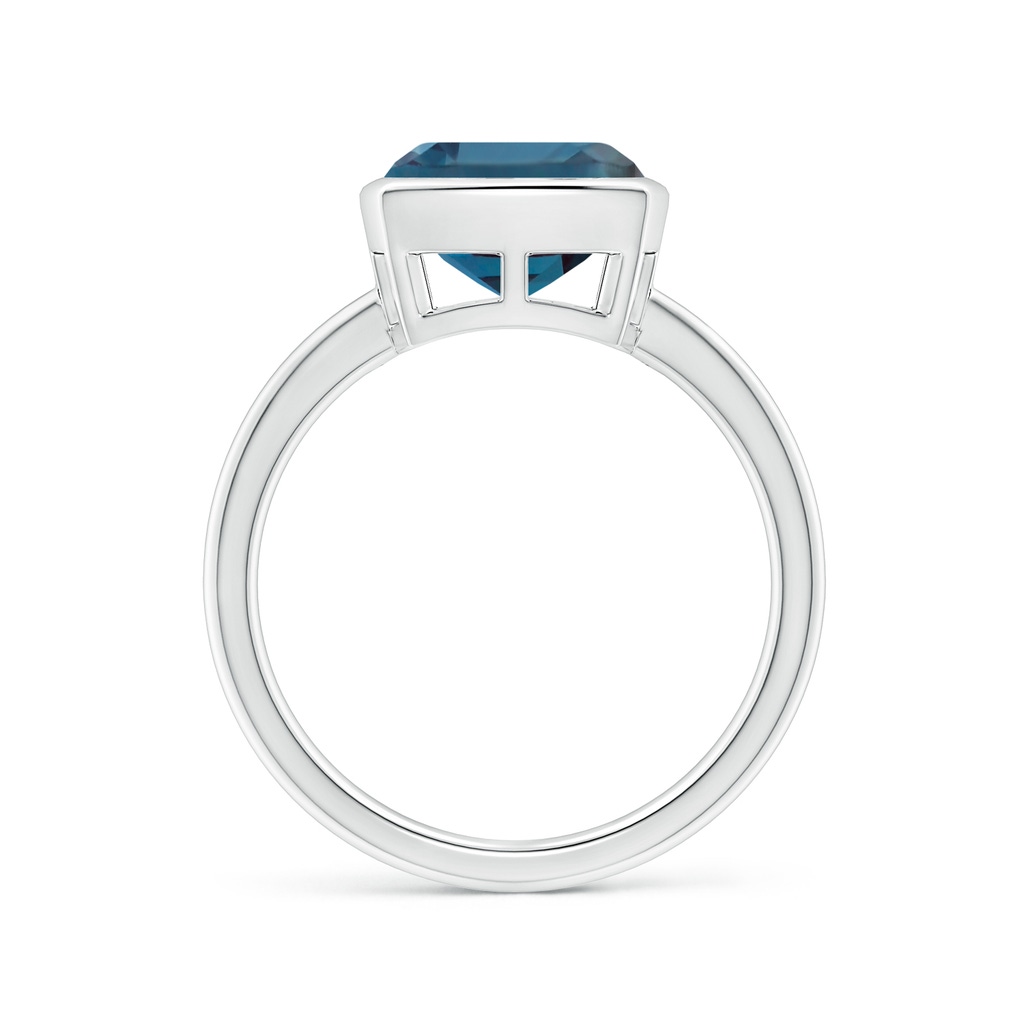 9mm Labgrown Bezel-Set Solitaire Lab-Grown Alexandrite Ring in White Gold - side 199