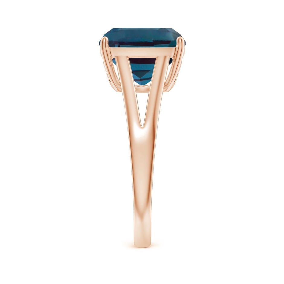 10mm Labgrown Split Shank Cushion Lab-Grown Alexandrite Engagement Ring in 18K Rose Gold side 299