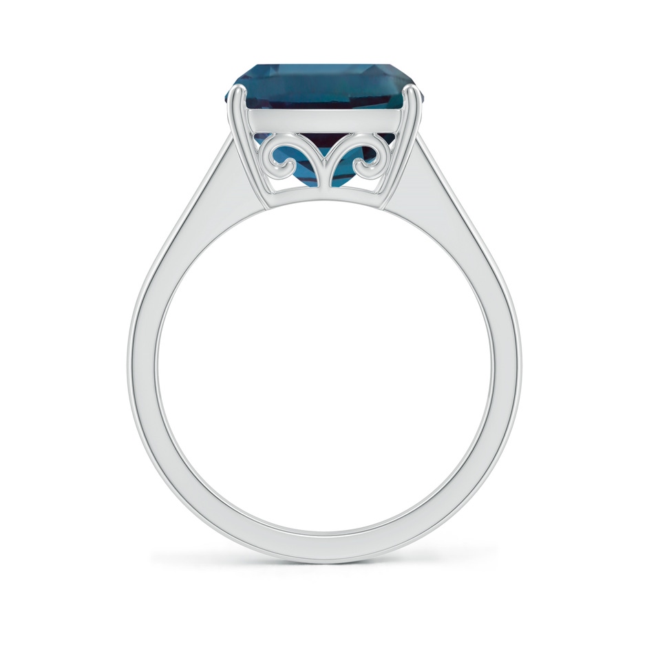 10mm Labgrown Split Shank Cushion Lab-Grown Alexandrite Engagement Ring in P950 Platinum side 199