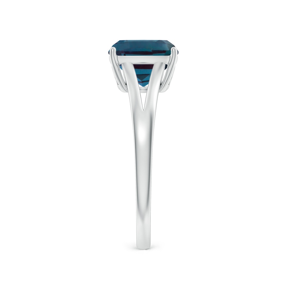 8mm Labgrown Split Shank Cushion Lab-Grown Alexandrite Engagement Ring in P950 Platinum side 299