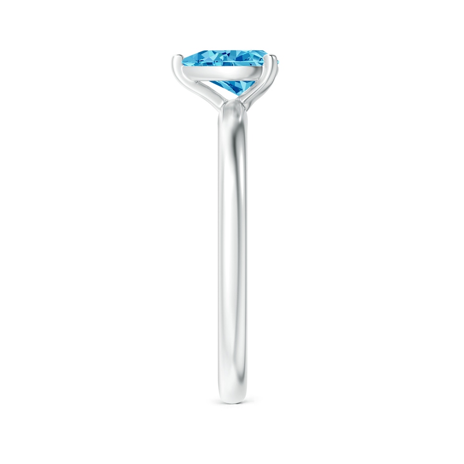 7x5mm Labgrown Solitaire Pear-Shaped Lab-Grown Fancy Intense Blue Diamond Engagement Ring in White Gold side 299