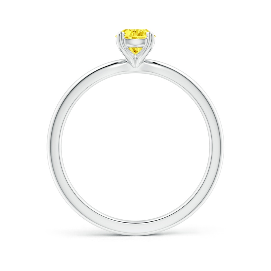 7x5mm Labgrown Solitaire Pear-Shaped Lab-Grown Fancy Intense Yellow Diamond Engagement Ring in White Gold side 199