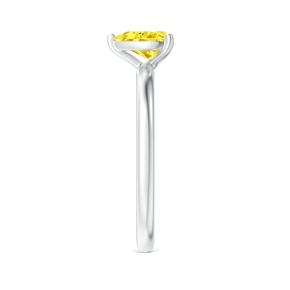 7x5mm Labgrown Solitaire Pear-Shaped Lab-Grown Fancy Intense Yellow Diamond Engagement Ring in White Gold side 299