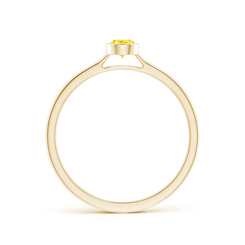 5x3mm Labgrown Bezel-Set Solitaire Pear-Shaped Lab-Grown Fancy Intense Yellow Diamond Engagement Ring in Yellow Gold side 199