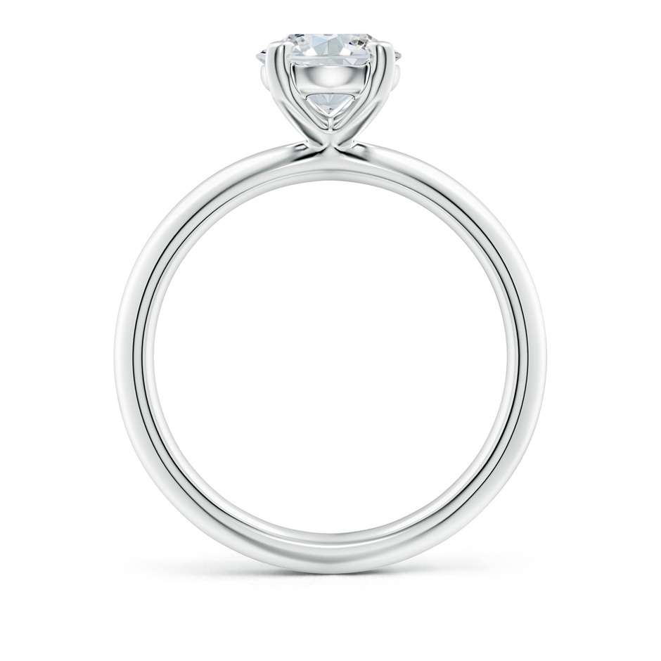 9x7mm FGVS Lab-Grown Oval Diamond Solitaire Knife-Edge Shank Engagement Ring in White Gold side 199