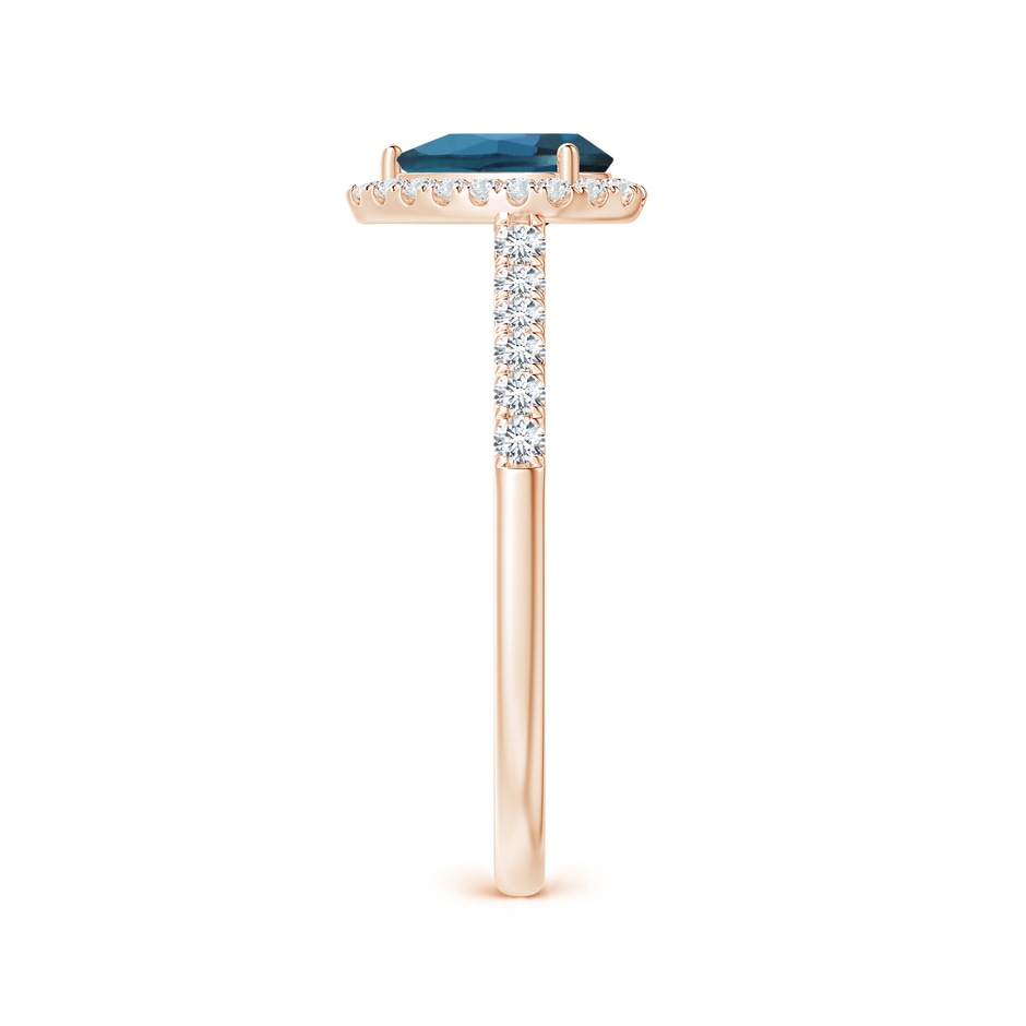 7x5mm Labgrown Pear-Shaped Lab-Grown Alexandrite Halo Engagement Ring in Rose Gold side 299