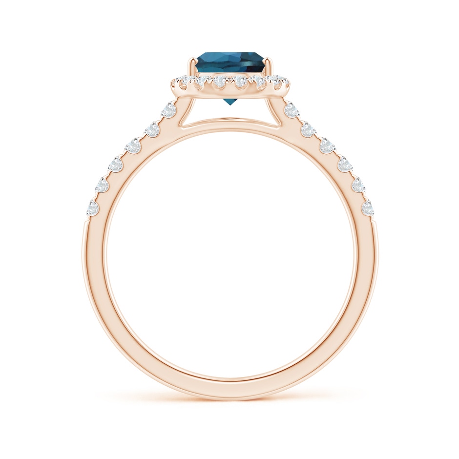 8x6mm Labgrown Pear-Shaped Lab-Grown Alexandrite Halo Engagement Ring in 18K Rose Gold side 199