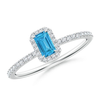 Emerald Cut Fancy Intense, VS Lab Grown Blue Diamond