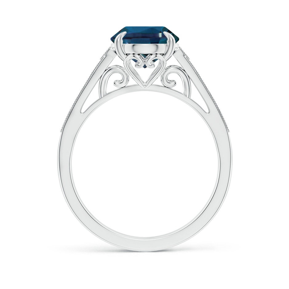 10x8mm Labgrown Aeon Vintage Inspired Oval Lab-Grown Alexandrite Solitaire Engagement Ring with Milgrain in P950 Platinum side 199