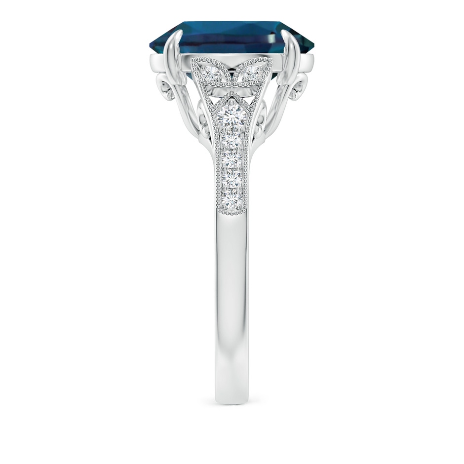 12x10mm Labgrown Aeon Vintage Inspired Oval Lab-Grown Alexandrite Solitaire Engagement Ring with Milgrain in 18K White Gold side 299