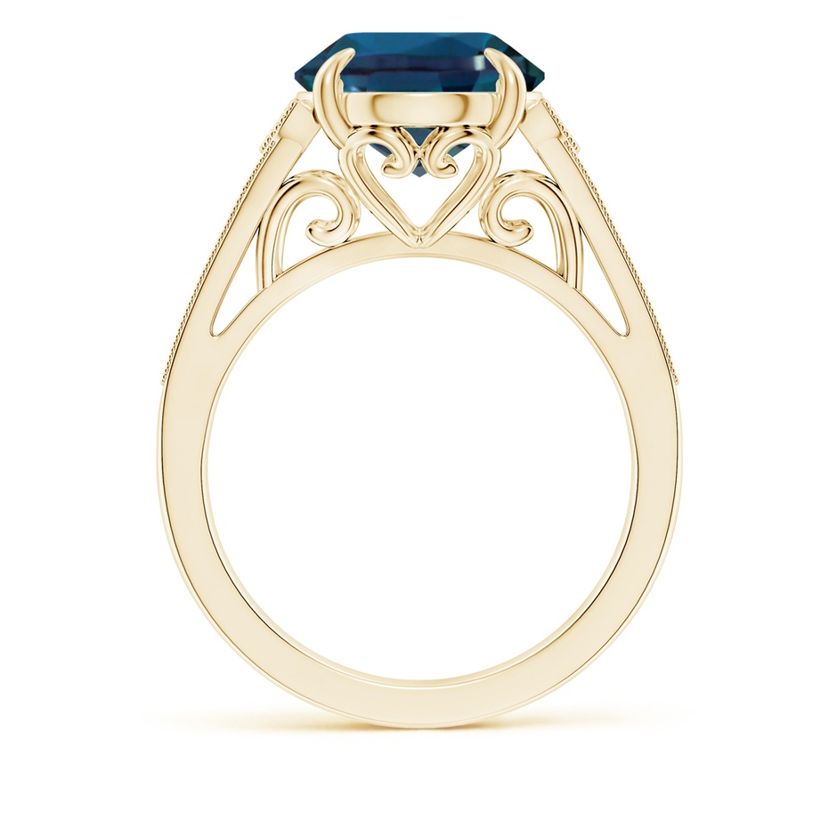 12x10mm Labgrown Aeon Vintage Inspired Oval Lab-Grown Alexandrite Solitaire Engagement Ring with Milgrain in Yellow Gold side 199