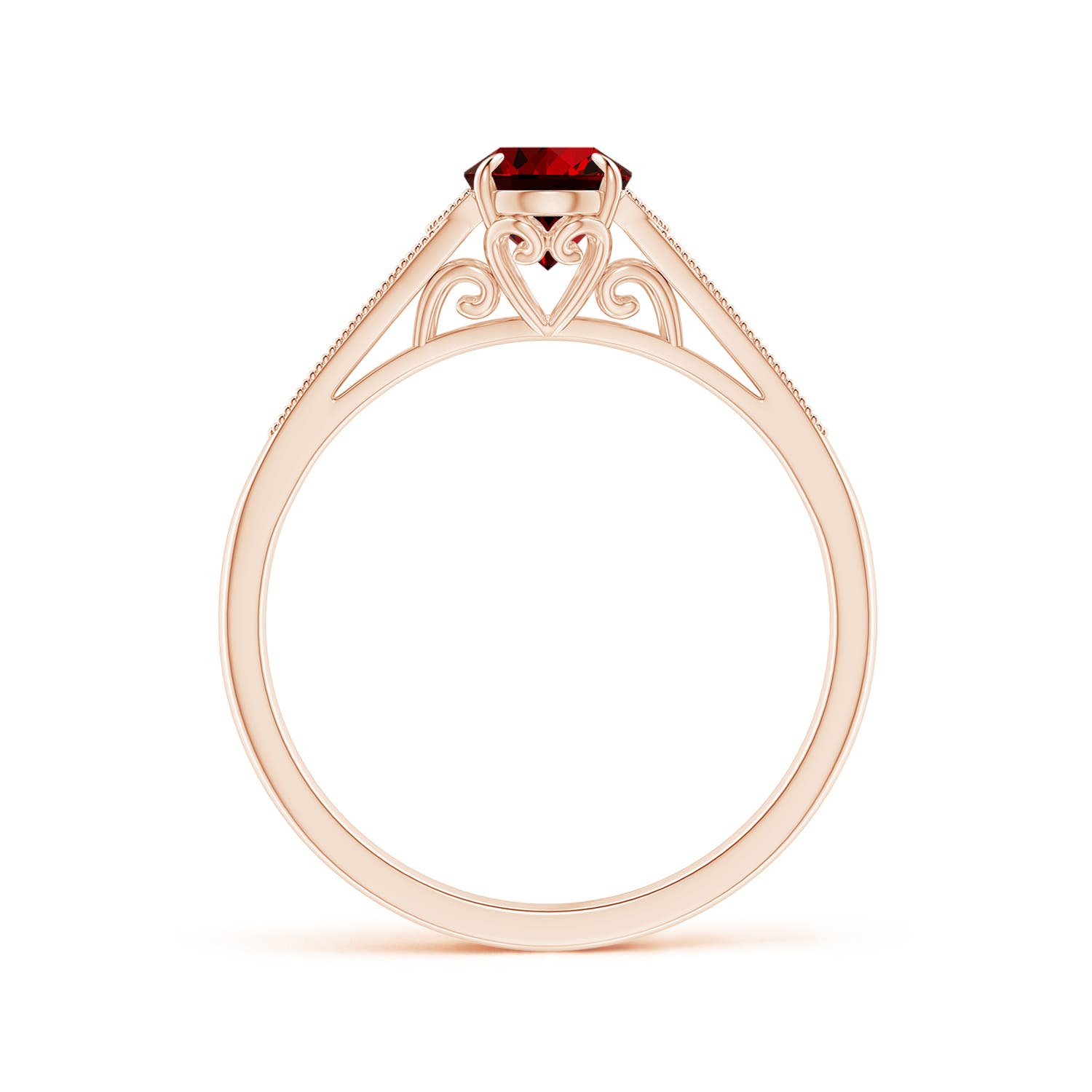 Premium - Lab-Grown Ruby / 1.11 CT / 18 KT Rose Gold