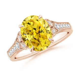 Oval Fancy Intense, VS Lab Grown Yellow Diamond