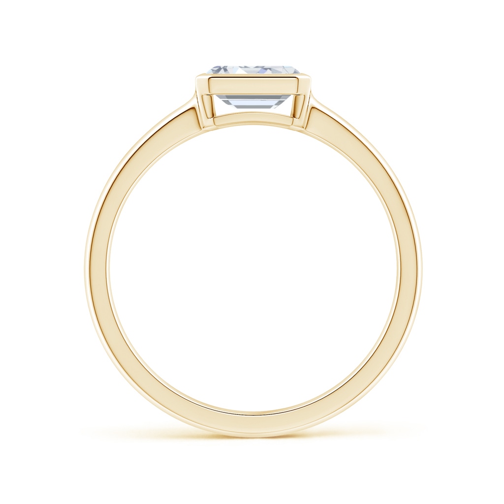 6x4mm FGVS Lab-Grown East-West Emerald-Cut Diamond Solitaire Ring in Yellow Gold - side 199