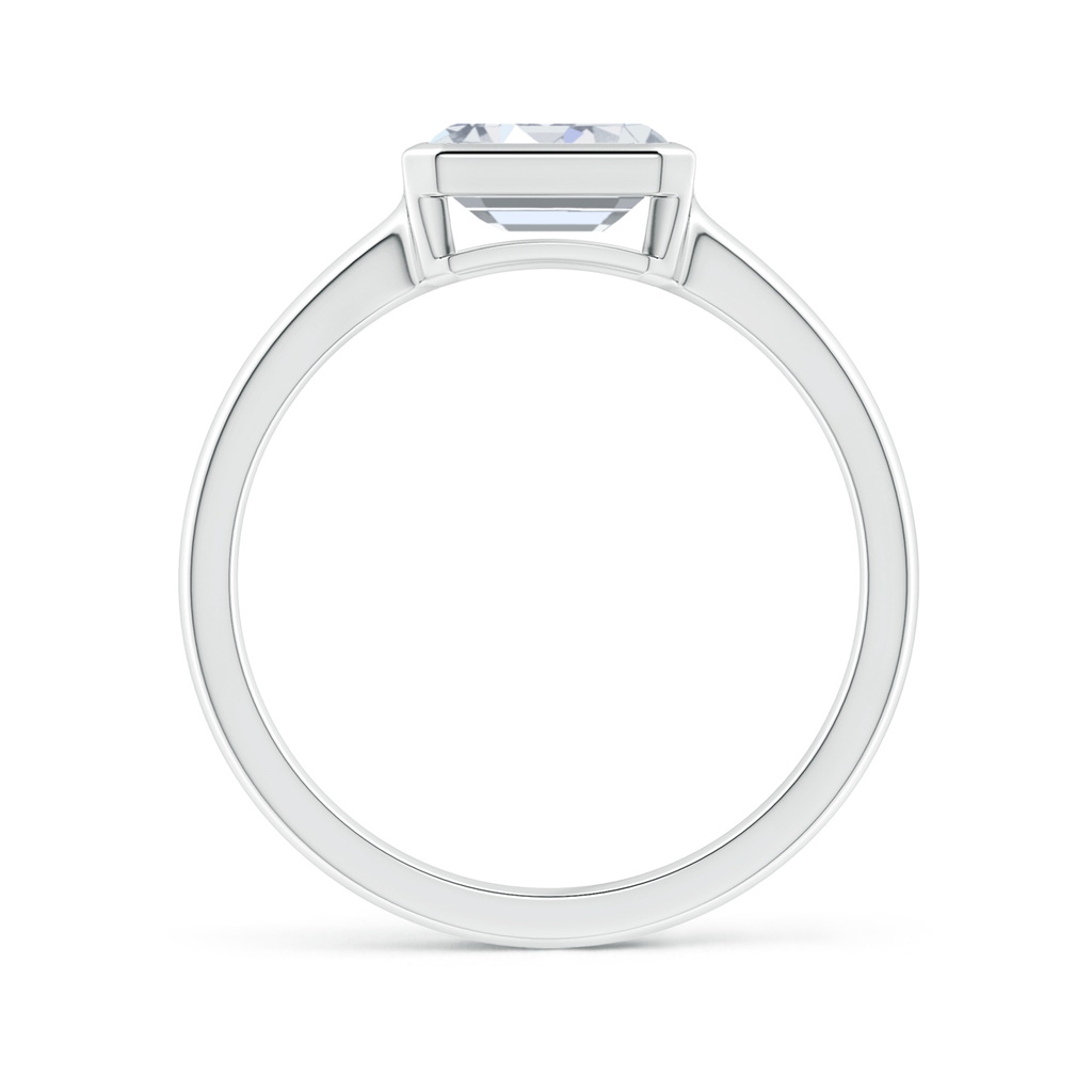 7x5mm FGVS Lab-Grown East-West Emerald-Cut Diamond Solitaire Ring in 18K White Gold - side 199