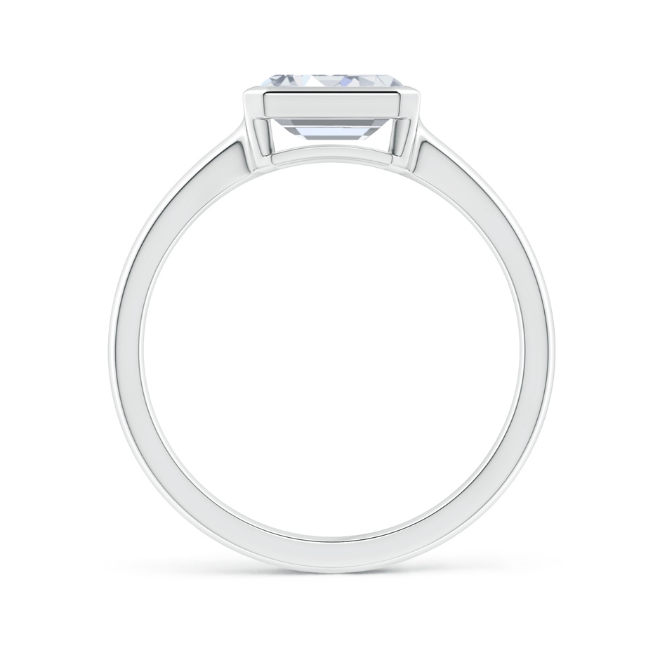 7x5mm FGVS Lab-Grown East-West Emerald-Cut Diamond Solitaire Ring in 18K White Gold side 199