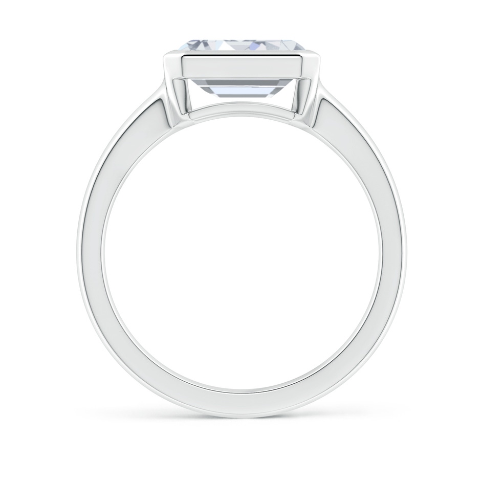 8.5x6.5mm FGVS Lab-Grown East-West Emerald-Cut Diamond Solitaire Ring in White Gold side 199