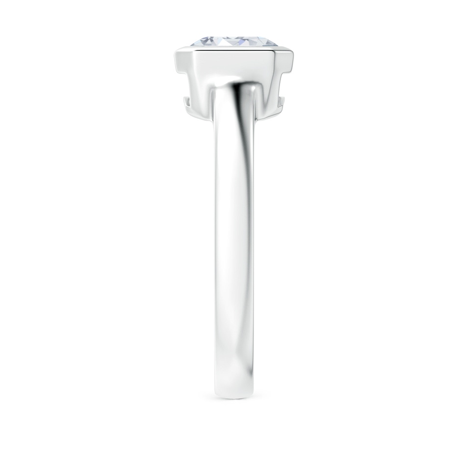 8.5x6.5mm FGVS Lab-Grown East-West Emerald-Cut Diamond Solitaire Ring in White Gold side 299
