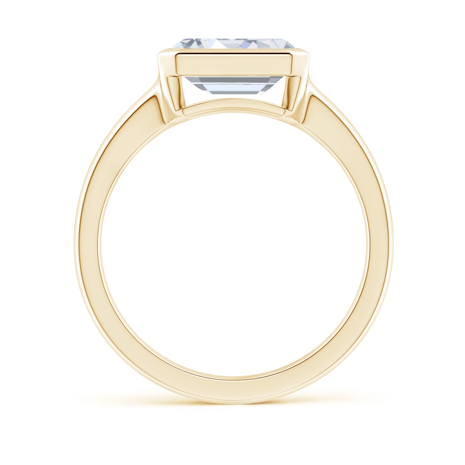8.5x6.5mm FGVS Lab-Grown East-West Emerald-Cut Diamond Solitaire Ring in Yellow Gold side 199