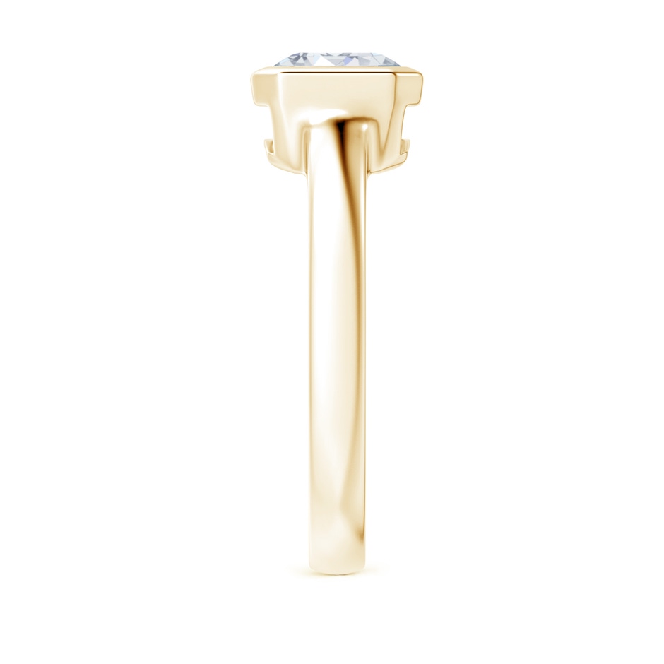 8.5x6.5mm FGVS Lab-Grown East-West Emerald-Cut Diamond Solitaire Ring in Yellow Gold side 299