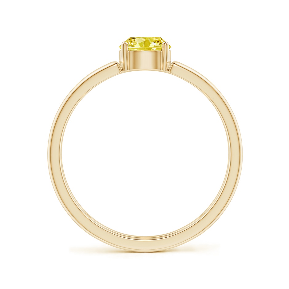 5mm Labgrown Lab-Grown Fancy Intense Yellow Diamond Solitaire Parallel Split Shank Ring in Yellow Gold side 199