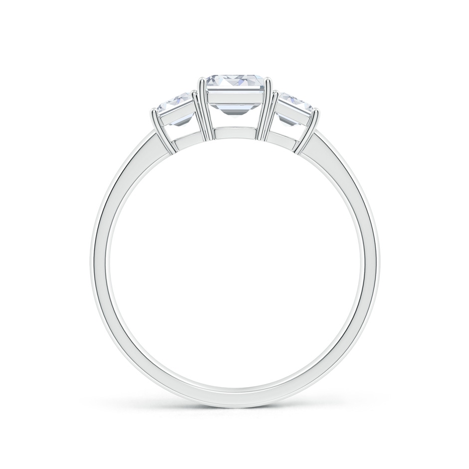 7x5mm FGVS Lab-Grown Emerald-Cut Diamond Three Stone Ring in P950 Platinum side 199