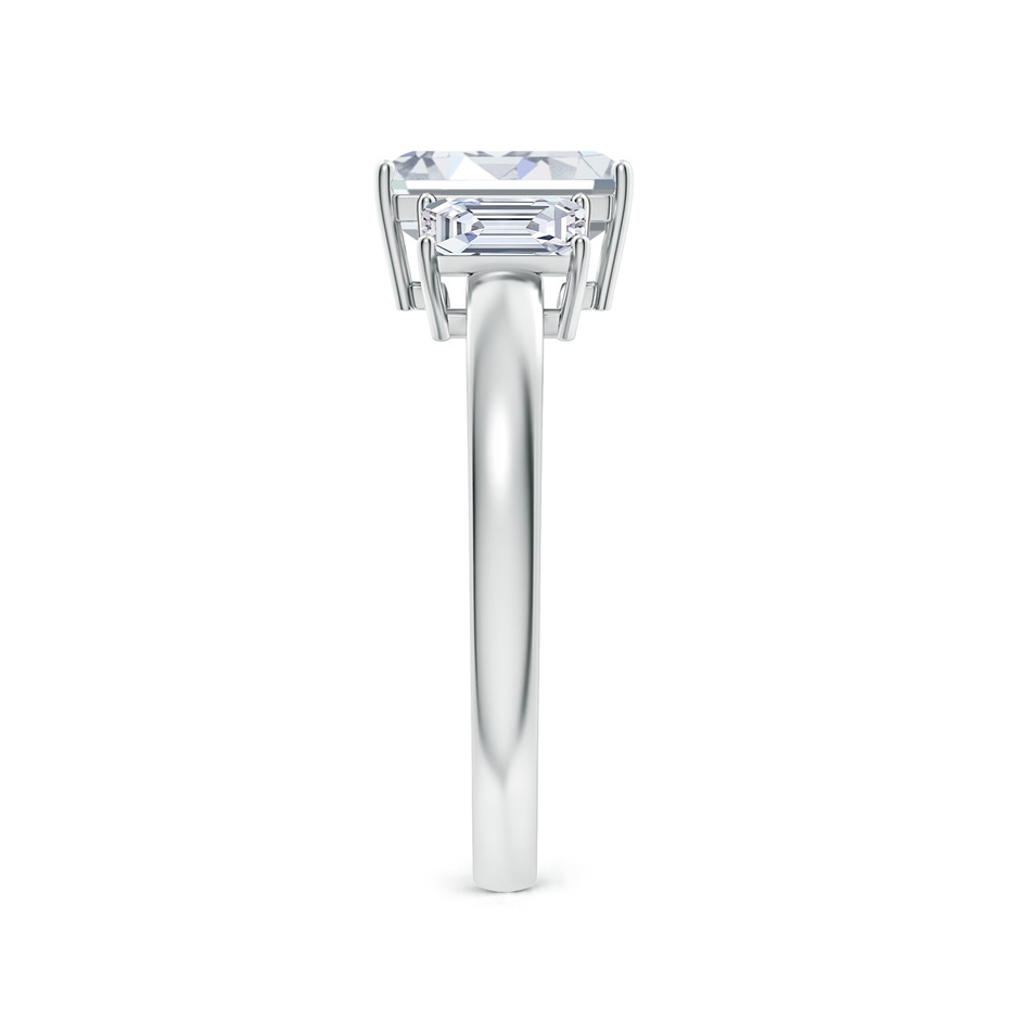 8x6mm FGVS Lab-Grown Emerald-Cut Diamond Three Stone Ring in White Gold side 299