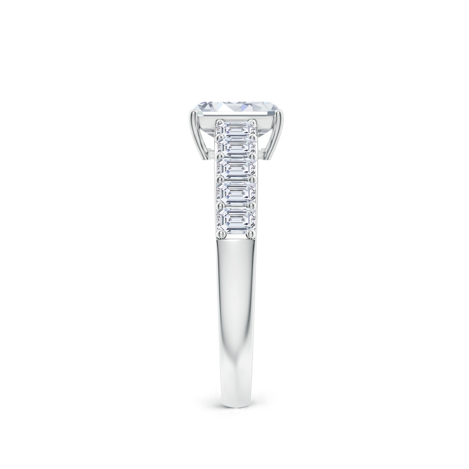 7x5mm FGVS Lab-Grown Emerald-Cut Diamond Ring with Accents in White Gold side 299