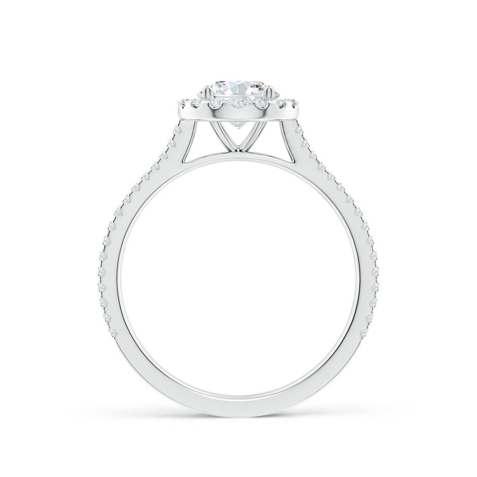 6mm FGVS Lab-Grown Round Diamond Halo Ring with Accents in White Gold side 199