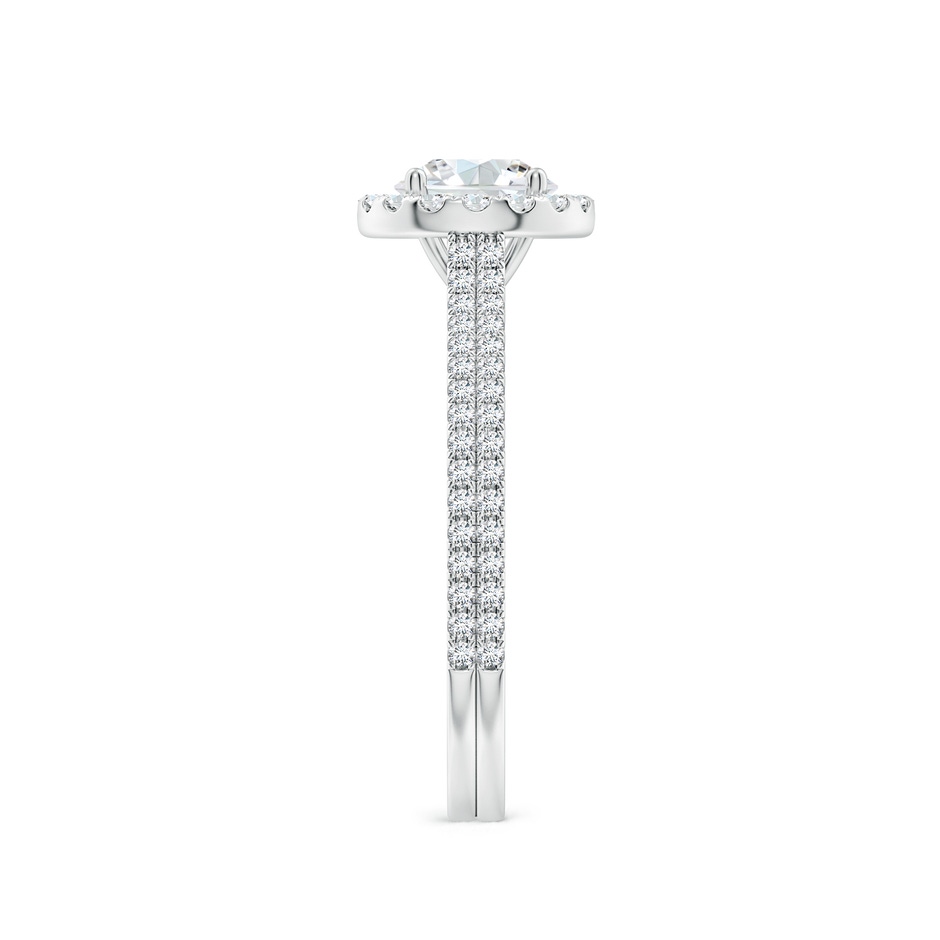 6mm FGVS Lab-Grown Round Diamond Halo Ring with Accents in White Gold side 299