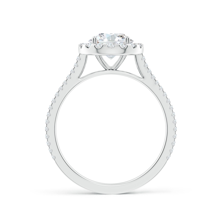 7mm FGVS Lab-Grown Round Diamond Halo Ring with Accents in White Gold side 199