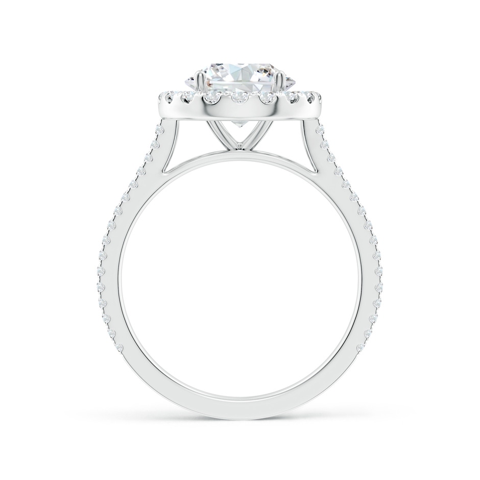 8mm FGVS Lab-Grown Round Diamond Halo Ring with Accents in White Gold side 199