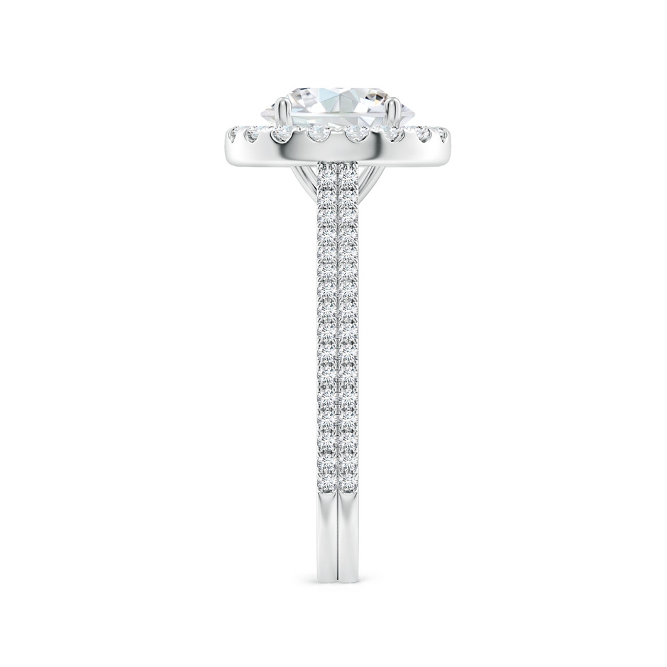 8mm FGVS Lab-Grown Round Diamond Halo Ring with Accents in White Gold side 299