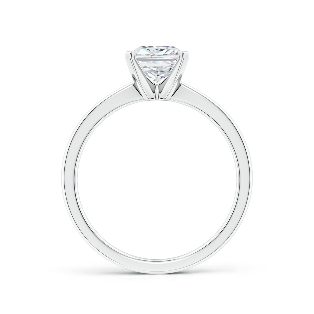 7x5mm FGVS Lab-Grown Radiant-Cut Diamond Reverse Tapered Shank Solitaire Engagement Ring in P950 Platinum Side 199