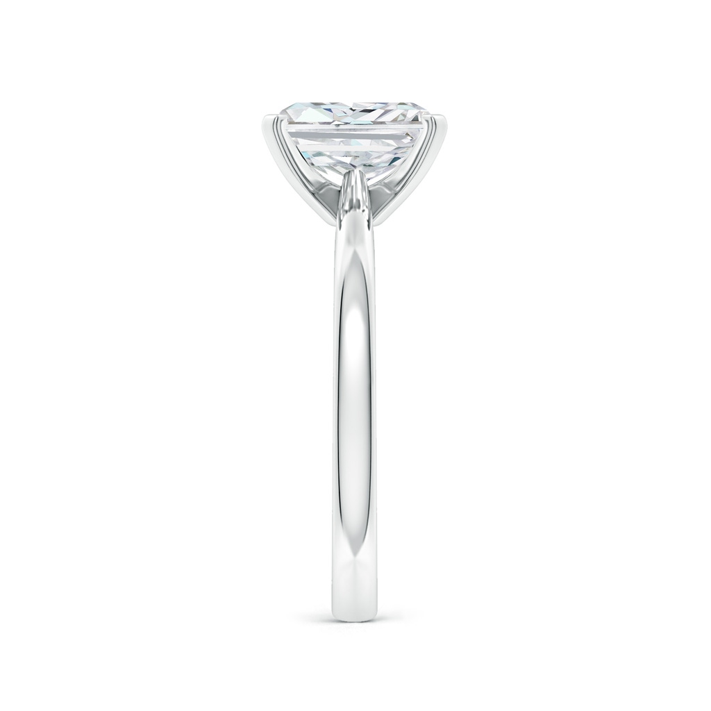 7x5mm FGVS Lab-Grown Radiant-Cut Diamond Reverse Tapered Shank Solitaire Engagement Ring in P950 Platinum Side 299