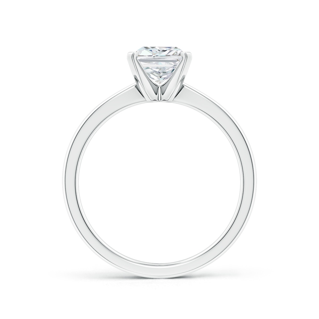 7x5mm FGVS Lab-Grown Radiant-Cut Diamond Reverse Tapered Shank Solitaire Engagement Ring in White Gold Side 199